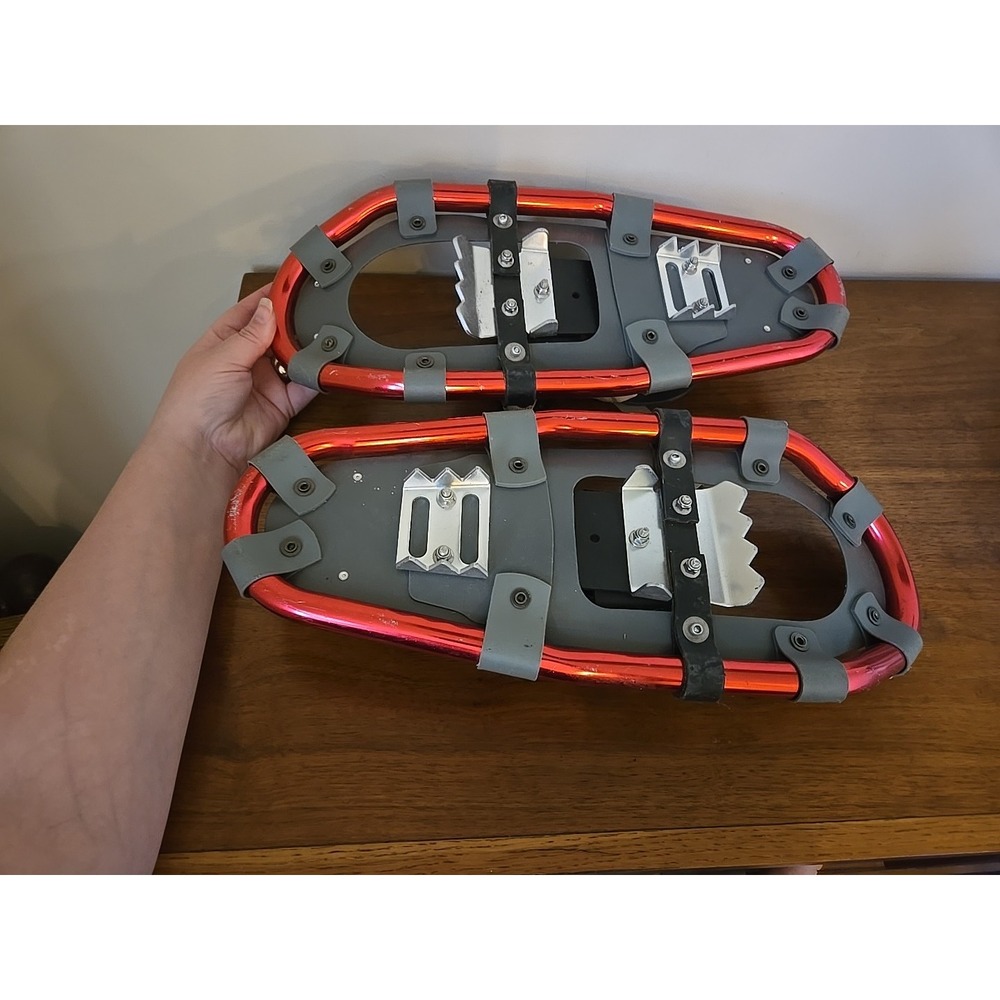LL Bean Winter Walker Snowshoes Red Aluminum 16 Inch Outdoor Sports - Picture 8 of 10